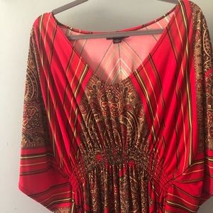 Sundress Women’s Plus sz 1X Unique Red Design